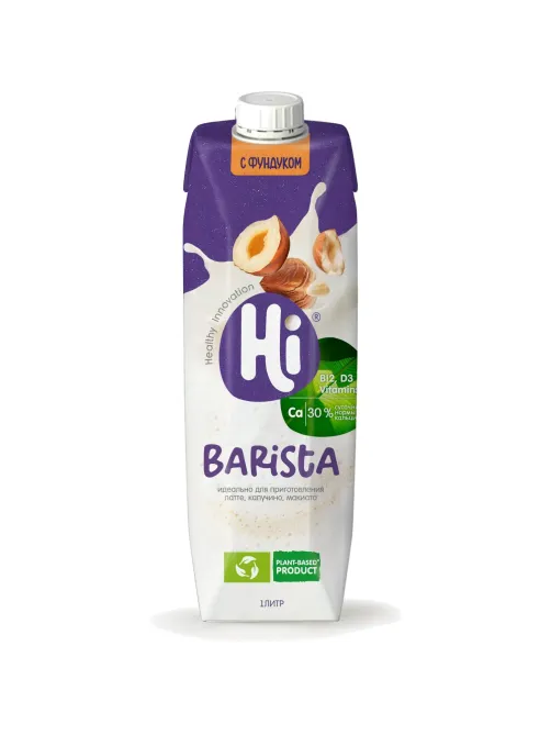 Напиток растительный Hi Бариста молоко фундуковое tetra pak 1,8% 1л