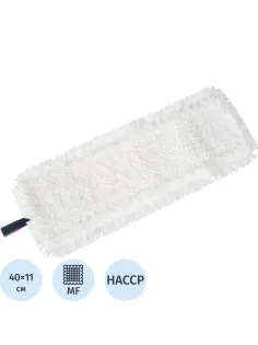Насадка МОП Luscan 40x11см микрофибра пробивная карман/ухо