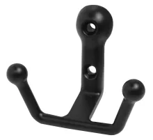 Вешалка настенная УЗК_Крючок двухрожковый StahlBuro 308 BL (16132) мат.чер