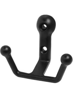 Вешалка настенная УЗК_Крючок двухрожковый StahlBuro 308 BL (16132) мат.чер