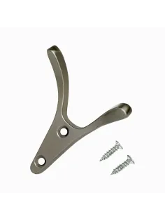 Вешалка настенная УЗК_Крючок двухрожковый StahlBuro 206SN(16164)мат.никель