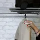 Вешалка МЕ_напольная М 9, колеса, металлик