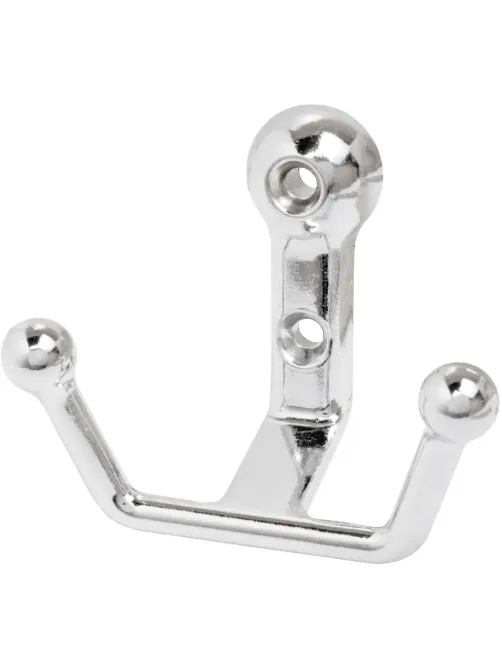 Вешалка настенная УЗК_Крючок двухрожковый StahlBuro 308 CP (16130) хром