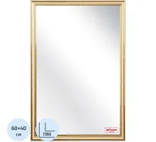 Зеркало МГЛ_настенное Комус Мебель 120К (400x600) багет ПВХ бежев.косичка