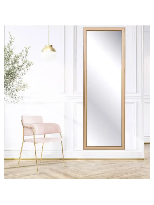 Зеркало МГЛ_ настенное 120Б (400x1200) багет ПВХ дуб