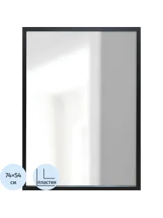 Зеркало МИР_в раме ПЛС 540х30х740 / 500х700 (365007730) черный