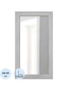 Зеркало МИР_в раме ПЛС 390х17х690 (368466102) бежевый