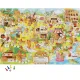 Настольная игра ходилка с фишками. Капибара-сити. 59,5х42 см. ГЕОДОМ