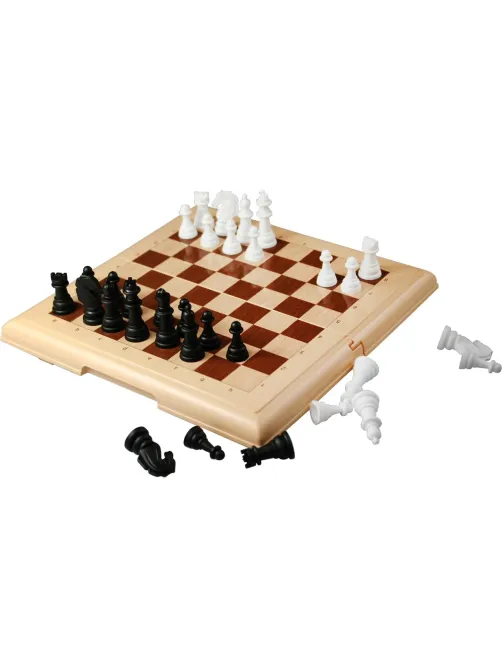 Настольная игра Шахматы в пласт.коробке (мал, беж),  03883