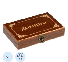 Настольная игра Домино классическое 'Подарочное', 28 штук, 1267610