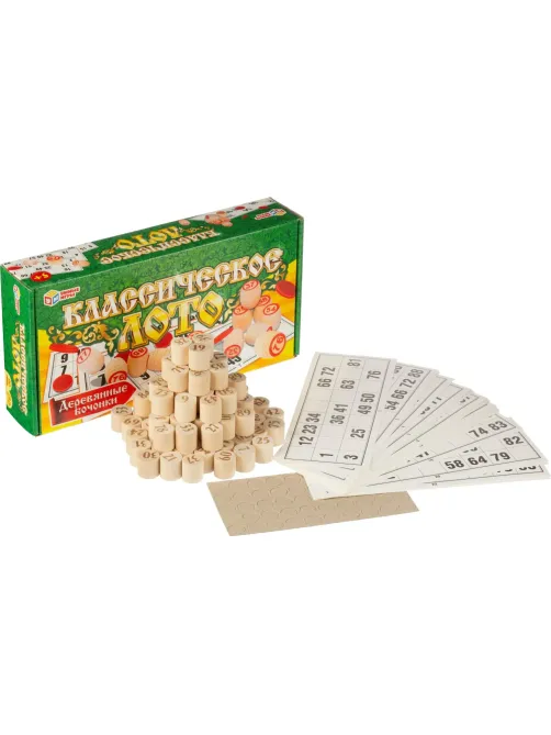 Настольная игра Лото классическое деревянное, Умные игры , 4660254469334