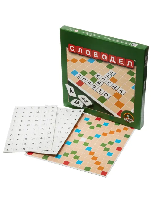 Настольная игра Словодел (картон) зел, 02648