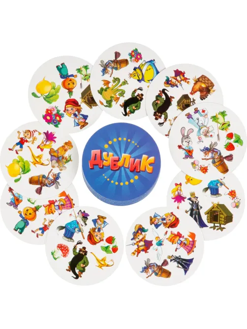 Настольная игра Дублик-мини 'Сказки' (30 карточек), 53421