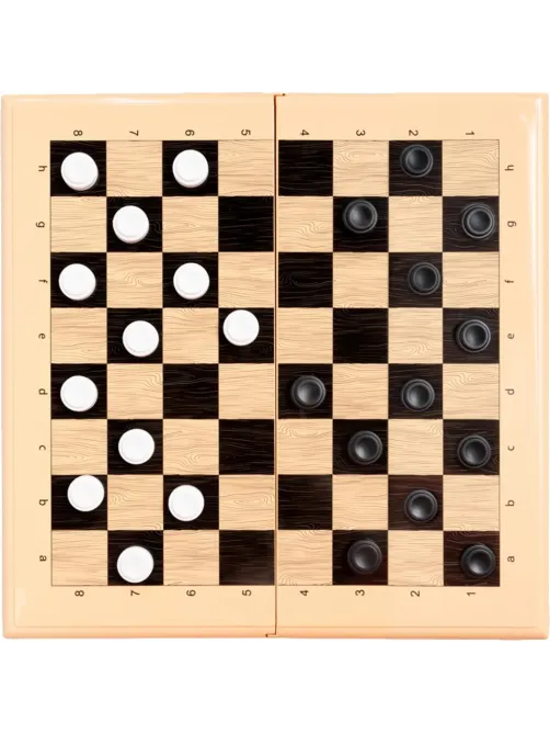 Настольная игра Шашки-Шахматы-Нарды (бол, беж),   03893