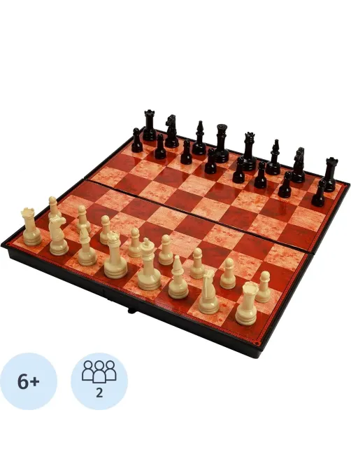 Настольная игра Шахматы пласт 'Классика',доска 30x30см, с фигурами,10643384
