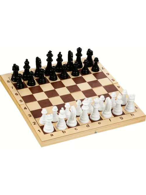 Настольная игра Шахматы пластмассовые 29х29см в дер.уп арт.03878