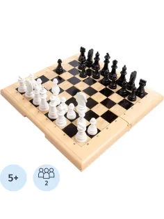 Настольная игра Шашки-Шахматы-Нарды (бол, беж),   03893