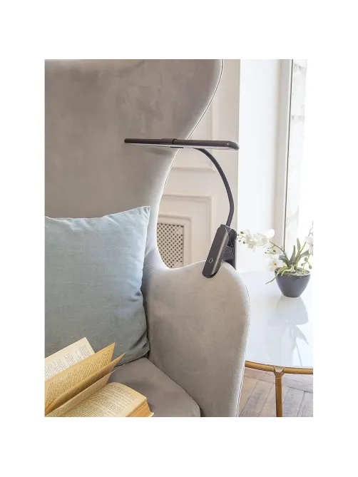Светильник Lucia L555 FLEX Accu Clip черный, аккум., LED 10W 3000K