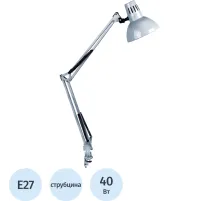Светильник Camelion KD-312C03 серебро E27 40W