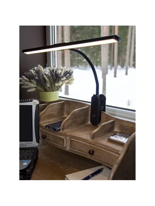 Светильник Lucia L555 FLEX Accu Clip черный, аккум., LED 10W 3000K
