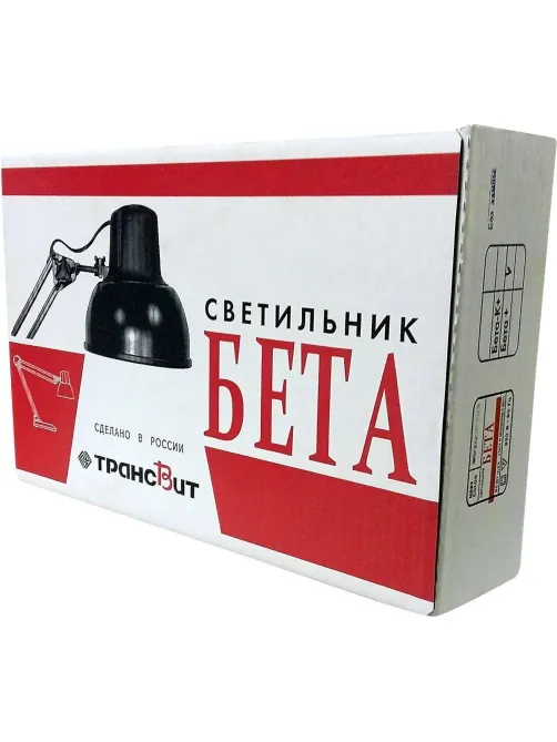 Светильник Трансвит Бета+ с основанием Е27 60W черный