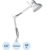 Светильник Arte Lamp A6068LT-1WH струбцина белый E27 40Вт