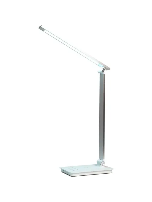 Светильник Ultraflash UF-834 C01 бел (Led настол, 8Вт, 5 ССТ, ночник, зар.)