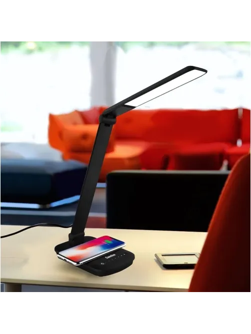Светильник Camelion KD-825 C02 черн, 16 Вт, LED, с беспроводной зарядкой