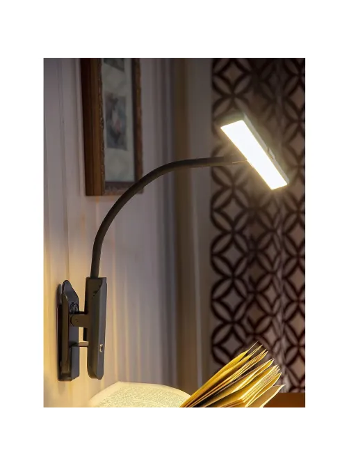 Светильник Lucia L555 FLEX Accu Clip черный, аккум., LED 10W 3000K