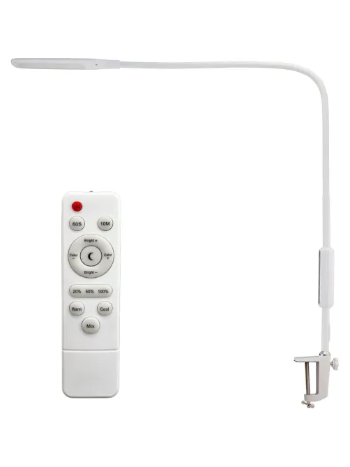 Светильник Lucia L570 Fleksa LED на струбцине белый