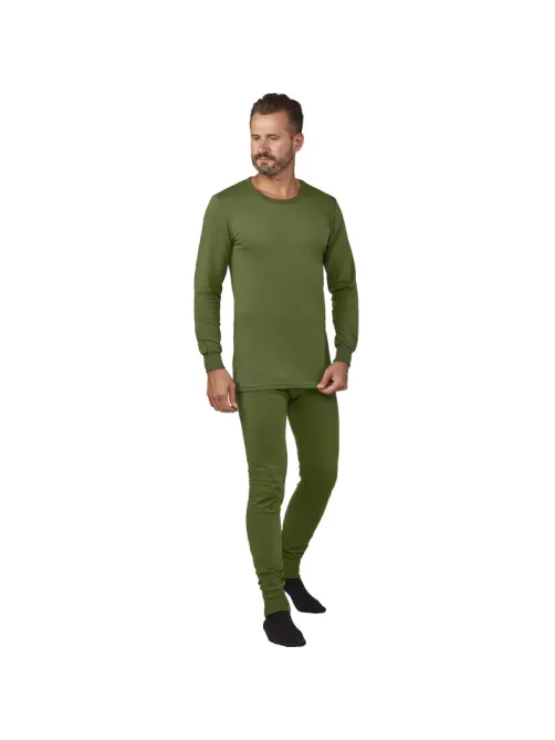 Белье нательное трикотаж зимнее цвет олива (р.48-50) р.158-164