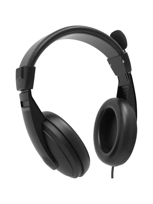 Гарнитура RAPOO проводная H150S, цвет - черный