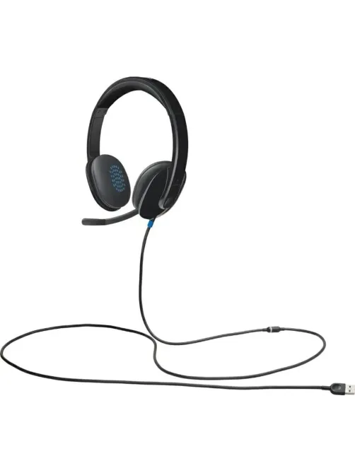 Гарнитура Logitech для ПК с микр. H540 черный 1.8м накладн.USB (981-000481)