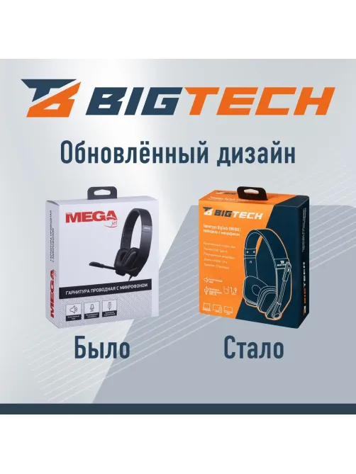 Гарнитура HWH001 проводные с микрофоном USB 2.0/регулятор/1.9м