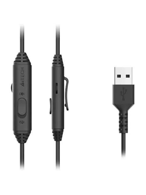 Гарнитура A4Tech Fstyler (FH100U (PANDA)) белый/черный 2м накладные USB