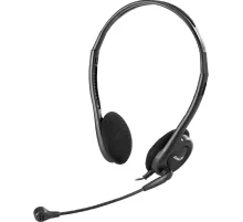 Гарнитура проводная Genius HS-200C + Single Jack Cable черный 31710151104