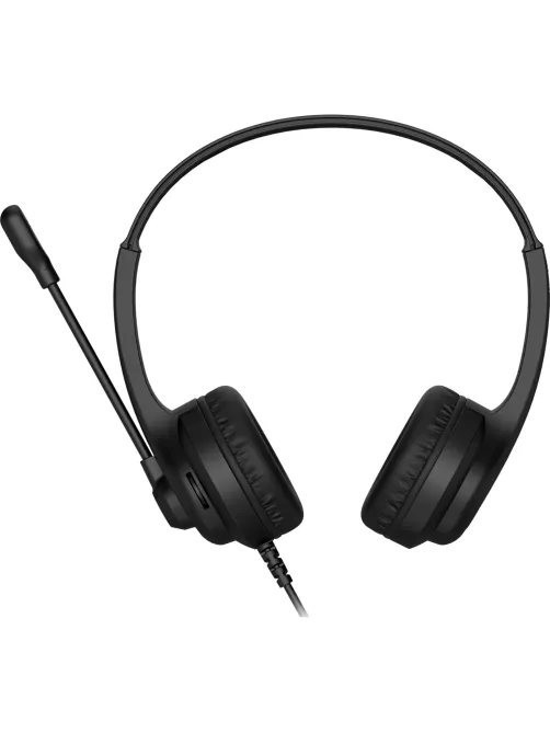 Гарнитура A4Tech HU-8 черный 2м накладные USB