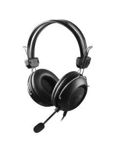 Гарнитура A4Tech черный 2м накладные USB оголовье (HU-35)
