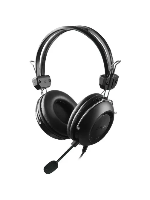 Гарнитура A4Tech черный 2м накладные USB оголовье (HU-35)