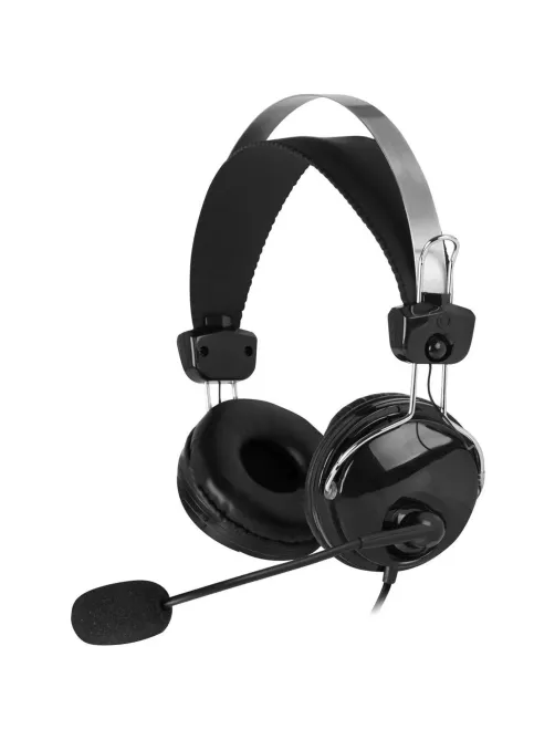 Гарнитура A4Tech (HU-7P) черный 2м накладные USB