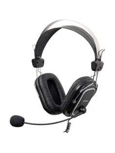 Гарнитура A4Tech (HU-50) черный 2м накладные USB