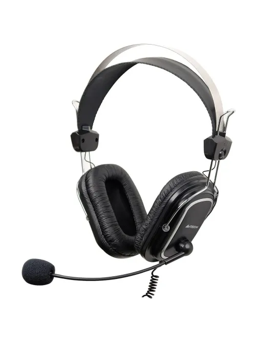 Гарнитура A4Tech (HU-50) черный 2м накладные USB