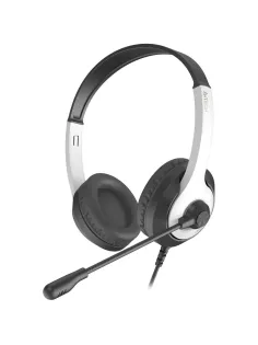 Гарнитура A4Tech Fstyler (FH100U (PANDA)) белый/черный 2м накладные USB