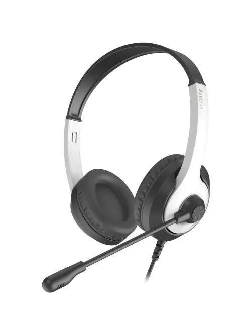 Гарнитура A4Tech Fstyler (FH100U (PANDA)) белый/черный 2м накладные USB