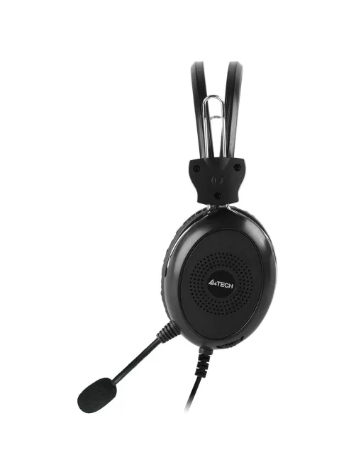 Гарнитура A4Tech HU-30 черный 2м накладные USB