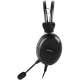 Гарнитура A4Tech HU-30 черный 2м накладные USB