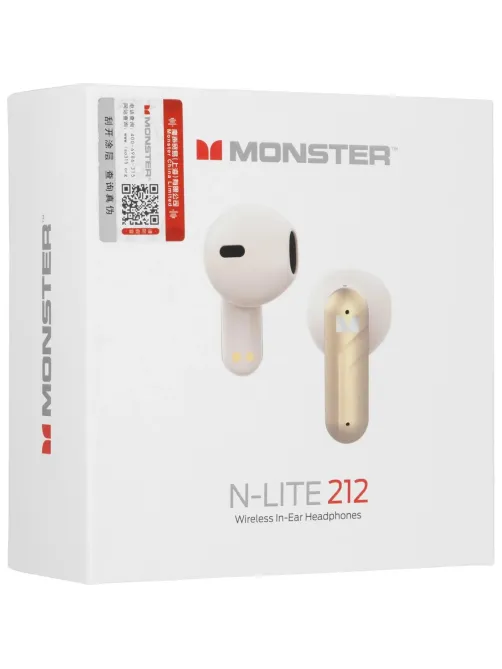 Наушники Monster N-lite 212, бежевые