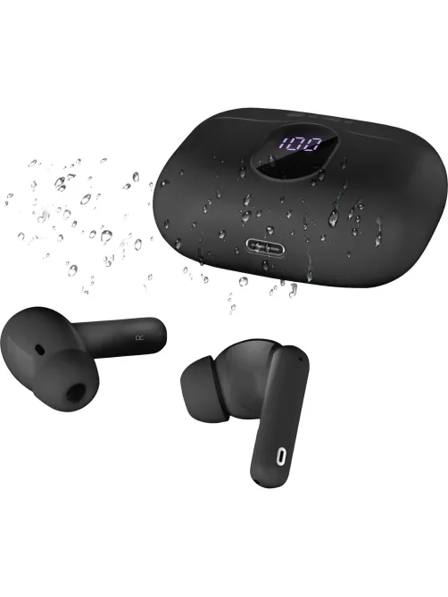 Наушники Sven E-315B, черный, Bluetooth, TWS, ANC, ENC