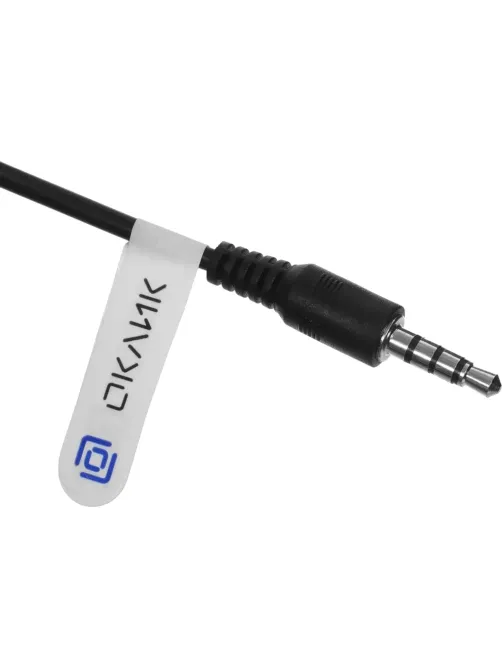 Наушники Оклик (HP-M211VB) HP-M211V, мониторные, 1.8м черный проводные