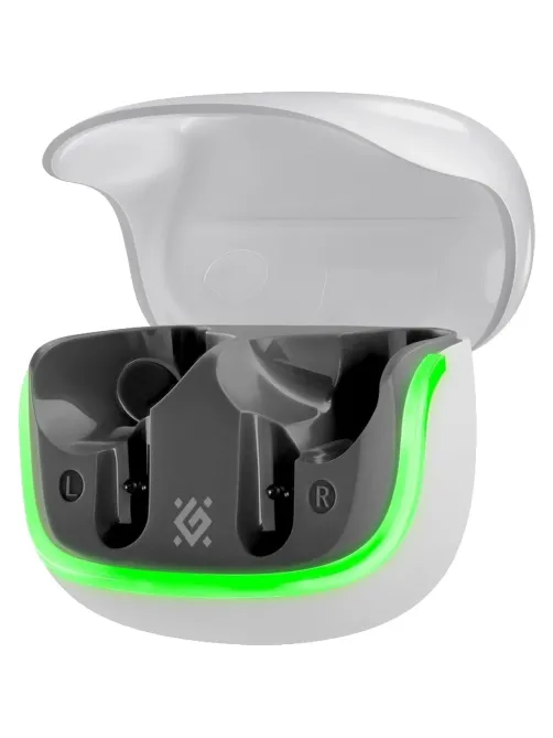 Наушники Defender CyberDots 290 белый, игровые TWS, Bluetooth